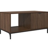 VidaXL Salontafel bruin eikenkleur 90 x 49 x 46 cm Bewerkt hout