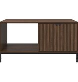 VidaXL Salontafel bruin eikenkleur 90 x 49 x 46 cm Bewerkt hout