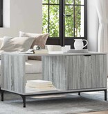 VidaXL Salontafel Grijs sonoma 90 x 49 x 46 cm Bewerkt hout