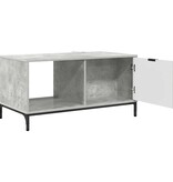 VidaXL Salontafel Betongrijs 90 x 49 x 46 cm Bewerkt hout