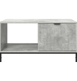 VidaXL Salontafel Betongrijs 90 x 49 x 46 cm Bewerkt hout