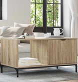 VidaXL Salontafel Sonoma eiken 90 x 49 x 46 cm Bewerkt hout