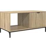 VidaXL Salontafel Sonoma eiken 90 x 49 x 46 cm Bewerkt hout