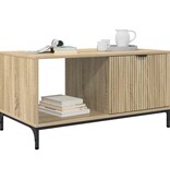 VidaXL Salontafel Sonoma eiken 90 x 49 x 46 cm Bewerkt hout