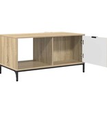 VidaXL Salontafel Sonoma eiken 90 x 49 x 46 cm Bewerkt hout
