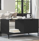 VidaXL Salontafel Zwart 90 x 49 x 46 cm Bewerkt hout