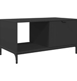 VidaXL Salontafel Zwart 90 x 49 x 46 cm Bewerkt hout