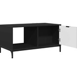 VidaXL Salontafel Zwart 90 x 49 x 46 cm Bewerkt hout