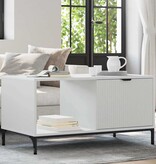 VidaXL Salontafel Wit 90 x 49 x 46 cm Bewerkt hout