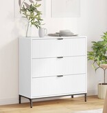 VidaXL Dressoir met lade Wit 79.5 x 33 x 82 cm Bewerkt hout