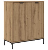 VidaXL Dressoir artisanaal eikenkleurig 69.5 x 33 x 82 cm Bewerkt hout