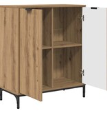 VidaXL Dressoir artisanaal eikenkleurig 69.5 x 33 x 82 cm Bewerkt hout