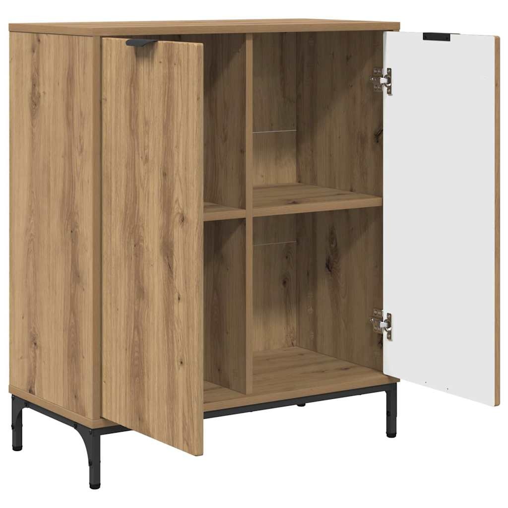 VidaXL Dressoir artisanaal eikenkleurig 69.5 x 33 x 82 cm Bewerkt hout