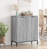 VidaXL Dressoir Grijs sonoma 69.5 x 33 x 82 cm Bewerkt hout
