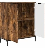 VidaXL Dressoir Gerookt eiken 69.5 x 33 x 82 cm Bewerkt hout