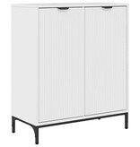 VidaXL Dressoir Hoogglans wit 69.5 x 33 x 82 cm Bewerkt hout