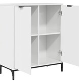 VidaXL Dressoir Hoogglans wit 69.5 x 33 x 82 cm Bewerkt hout