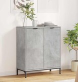 VidaXL Dressoir Betongrijs 69.5 x 33 x 82 cm Bewerkt hout