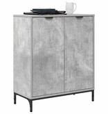 VidaXL Dressoir Betongrijs 69.5 x 33 x 82 cm Bewerkt hout