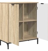 VidaXL Dressoir Sonoma eiken 69.5 x 33 x 82 cm Bewerkt hout