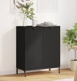 VidaXL Dressoir Zwart 69.5 x 33 x 82 cm Bewerkt hout