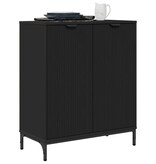 VidaXL Dressoir Zwart 69.5 x 33 x 82 cm Bewerkt hout