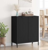 VidaXL Dressoir Zwart 69.5 x 33 x 82 cm Bewerkt hout