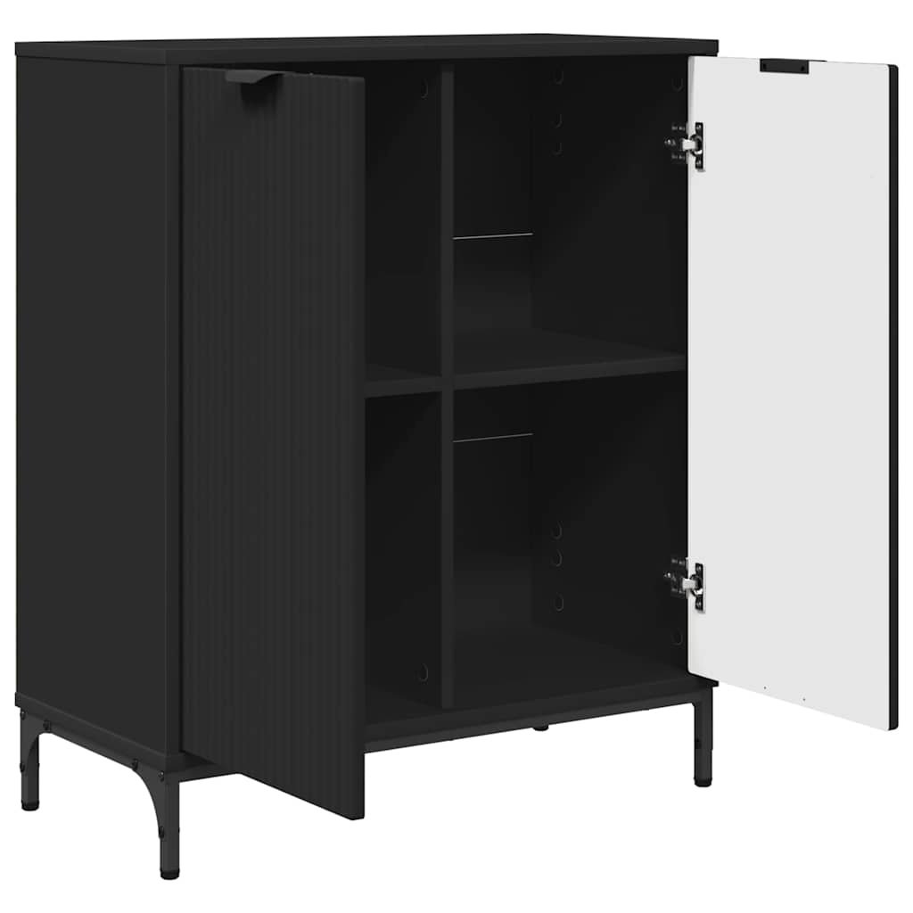 VidaXL Dressoir Zwart 69.5 x 33 x 82 cm Bewerkt hout