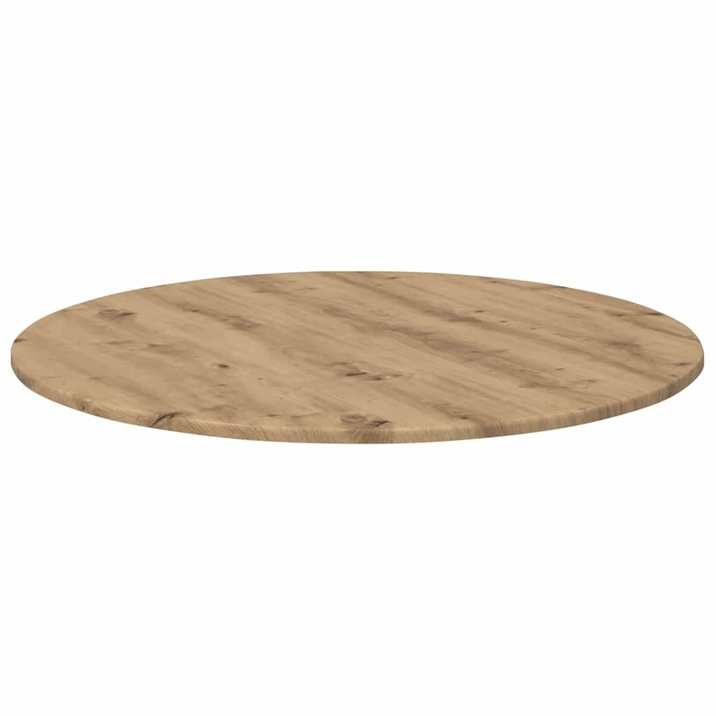 VidaXL Tafelblad artisanaal eikenkleurig 80 x 80 x 1.5 cm Bewerkt hout