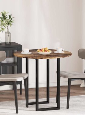 VidaXL Tafelblad Oud hout 80 x 80 x 1.5 cm Bewerkt hout