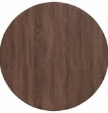 VidaXL Tafelblad bruin eikenkleur 80 x 80 x 1.5 cm Bewerkt hout
