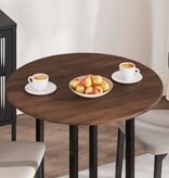 VidaXL Tafelblad bruin eikenkleur 80 x 80 x 1.5 cm Bewerkt hout