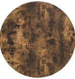 VidaXL Tafelblad Gerookt eiken 80 x 80 x 1.5 cm Bewerkt hout