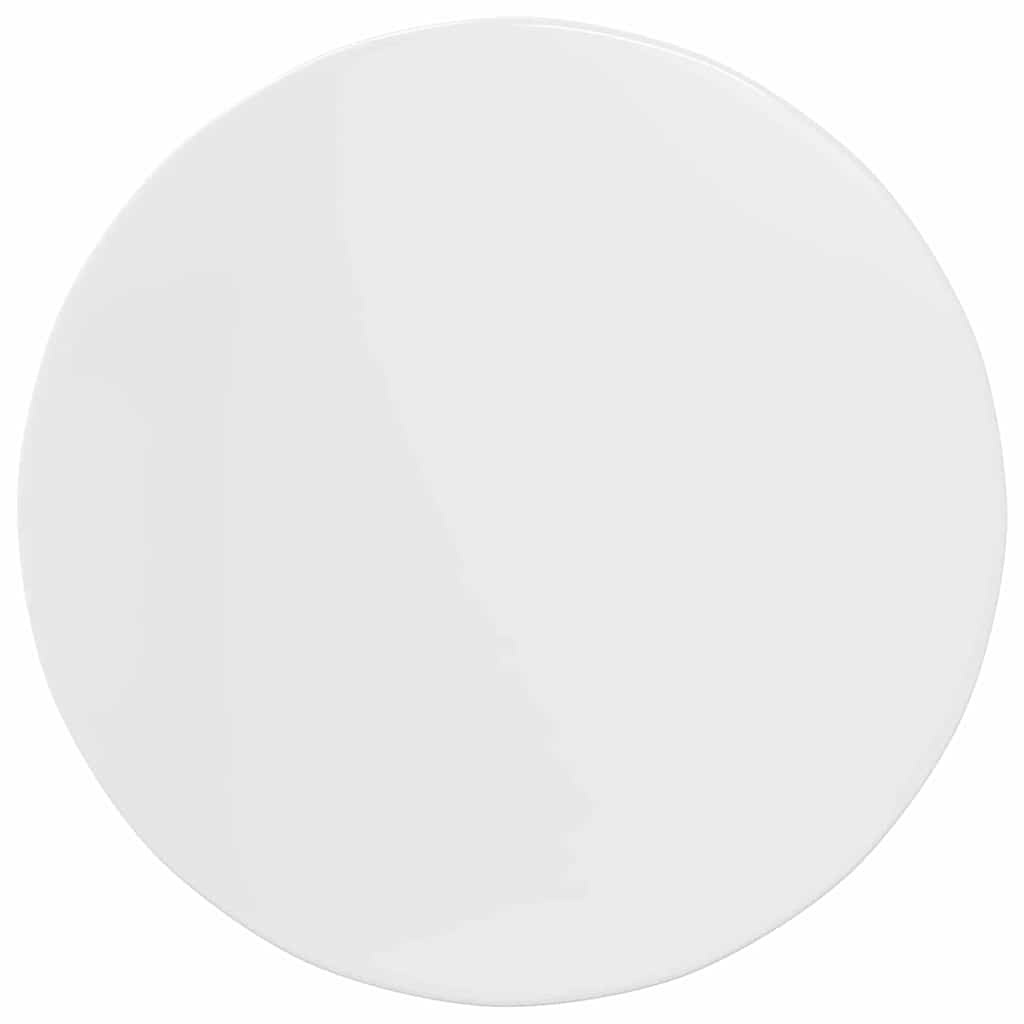 VidaXL Tafelblad Hoogglans wit 80 x 80 x 1.5 cm Bewerkt hout