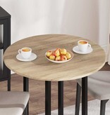 VidaXL Tafelblad Sonoma eiken 80 x 80 x 1.5 cm Bewerkt hout