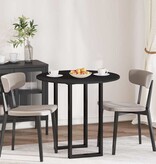 VidaXL Tafelblad Zwart 80 x 80 x 1.5 cm Bewerkt hout