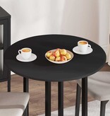 VidaXL Tafelblad Zwart 80 x 80 x 1.5 cm Bewerkt hout