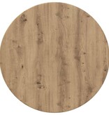 VidaXL Tafelblad artisanaal eikenkleurig 70 x 70 x 1.5 cm Bewerkt hout