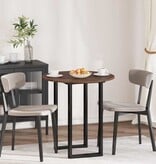 VidaXL Tafelblad bruin eikenkleur 70 x 70 x 1.5 cm Bewerkt hout