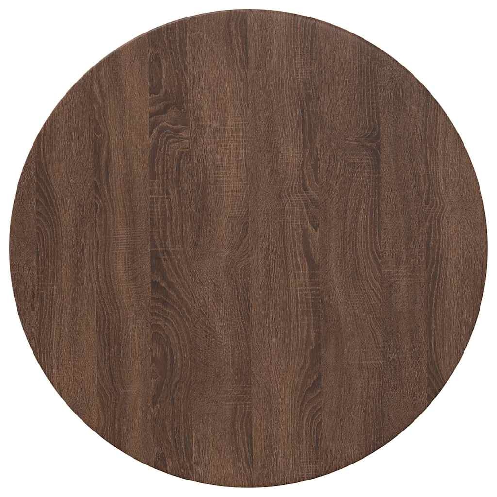 VidaXL Tafelblad bruin eikenkleur 70 x 70 x 1.5 cm Bewerkt hout