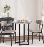 VidaXL Tafelblad Grijs sonoma 70 x 70 x 1.5 cm Bewerkt hout