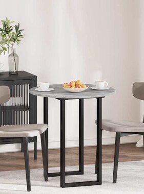 VidaXL Tafelblad Grijs sonoma 70 x 70 x 1.5 cm Bewerkt hout