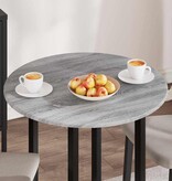 VidaXL Tafelblad Grijs sonoma 70 x 70 x 1.5 cm Bewerkt hout