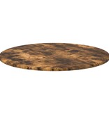 VidaXL Tafelblad Gerookt eiken 70 x 70 x 1.5 cm Bewerkt hout