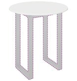 VidaXL Tafelblad Hoogglans wit 70 x 70 x 1.5 cm Bewerkt hout