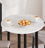 VidaXL Tafelblad Hoogglans wit 70 x 70 x 1.5 cm Bewerkt hout