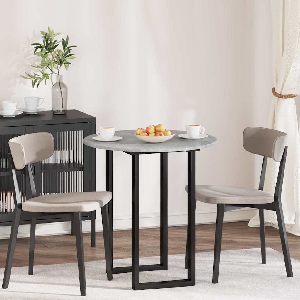 VidaXL Tafelblad Betongrijs 70 x 70 x 1.5 cm Bewerkt hout