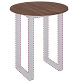 VidaXL Tafelblad bruin eikenkleur 60 x 60 x 1.5 cm Bewerkt hout