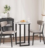 VidaXL Tafelblad Hoogglans wit 60 x 60 x 1.5 cm Bewerkt hout