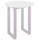 VidaXL Tafelblad Hoogglans wit 60 x 60 x 1.5 cm Bewerkt hout